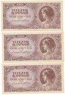 1946. 10.000BP (10x) T:AU / Hungary 1946. 10.000 Bilpengő (10x) C:AU Adamo P35 - Unclassified