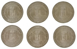 1938. 2P Ag "Madonna" (4x) + 1939. 2P Ag "Madonna" (2x) T:AU / Hungary 1938. 2 Pengő Ag "Madonna" (4x) + 1939. 2 Pengő A - Unclassified