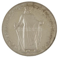 1938. 5P Ag "Álló Szent István" U.P. Jelzéssel A Címer Fölött, Artex-veret, Nem Saját Tokban (25,33g) T:AU Patina / Hung - Sin Clasificación