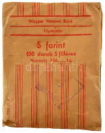 ~1967. 5f Al (100x) Eredeti, Lezárt "Magyar Nemzeti Bank Főpénztár" Papírzacskóban, Bélyegzéssel T:UNC,AU / Hungary ~196 - Non Classés