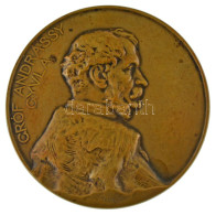 Telcs Ede (1872-1948) 1906. "Gróf Andrássy Gyula / Szoboremlékének Lepelhullása Alkalmából 1906" Bronz Emlékérem (69mm)  - Ohne Zuordnung