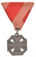 1916. "Károly-csapatkereszt" Zn Kitüntetés Mellszalagon T:AU / Hungary 1916. "Charles Troop Cross" Zn Decoration With Or - Zonder Classificatie