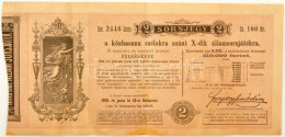 Budapest 1883. "Magyar Lovar-Egylet - Sorsjegy A 'KINCSEM' Sorsjátékhoz" Sorsjegy Szárazpecséttel T:F Fo. / Hungary / Bu - Sin Clasificación