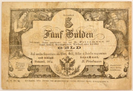 1874. Utalvány Az 1866-os 5 Guldenes Bankjegy Mintájára, B. Friedmann Vállalkozásának Alkalmazottai Számára, A Mai Hajós - Sin Clasificación