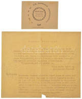 1934. "Ebéd-jegy Kisujszállás 1934. Nov. 18-án - A Volt Cs. és Kir. 13-ik Huszárezred Emlékünnepélyére" Mellette A 13-as - Sin Clasificación