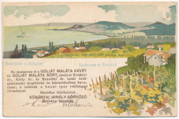 * T3 1900 Badacsony, Szigliget, Balaton. Bruchsteiner és Fia Litho (Rb) - Unclassified