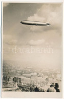 ** T1 1931 Budapest, Graf Zeppelin LZ-127 Léghajó A Ferenc József Híd Felett. Photo - Ohne Zuordnung