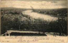 T2/T3 1905 Budapest I. Kilátás A Gellérthegyi Kioszkról, Tabán Részlete. Kiadja Auer J. (fl) - Non Classés