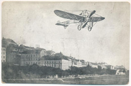 ** T2/T3 Budapest I. Bleriot Repülőgépe A Vérmező és Váralja Felett, Montázs. Löbl D. és Fia Kiadása - Ohne Zuordnung