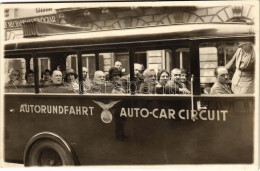 * T1 Budapest V. IBUSZ Autorundfahrt Autóbuszos Kirándulás, Mechanikai Szövőgyár üzlete. Magyar Erzsi Fényképész, Photo - Non Classificati