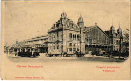 * T3 ~1899 (Vorläufer) Budapest VI. Nyugati Pályaudvar, Villamos. Grassmaun Kiadása (Rb) - Ohne Zuordnung