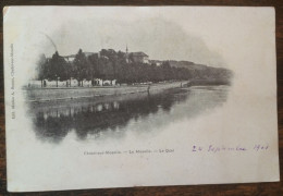 CPA CHATEL SUR MOSELLE 88 La Moselle, Le Quai 1901 - Chatel Sur Moselle