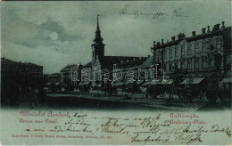 T4 1900 Arad, Andrássy Tér, Piac, üzletek / Square, Market, Shops (r) - Non Classificati