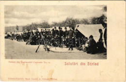 ** T2/T3 Berlád, Biereldorf, Barla; Soldati Din Regimentul Cantemir No. 12. Nicolai A. Petroff / Katonák / Soldiers (fl) - Non Classés