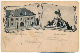 * T3 1906 Kolozsvár, Cluj; Mátyás Király Szülőháza és Szobra / Birthplace And Statue Of Matthias Corvinus. Art Nouveau ( - Ohne Zuordnung
