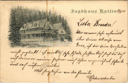 T2/T3 1908 Barlangliget, Höhlenhain, Tatranská Kotlina (Tátra, Magas Tátra, Vysoké Tatry); Jagdhaus Kotlin / Hunting Lod - Non Classés