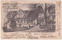 T2/T3 1905 Kovácspatak, Kovacov; Otthon Villa. Kardos Dezső Kiadása / Hotel Villa (EK) - Unclassified
