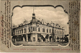 * T2/T3 Losonc, Lucenec; Takarék- és Hitel Bank. Redlinger Ignác Kiadása / Savings And Credit Bank. Art Nouveau (Rb) - Unclassified