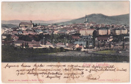 T2/T3 1903 Lőcse, Levoca; Látkép. Latzin János Kiadása / General View (fl) - Unclassified