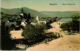 T2 1910 Nagyrőce, Gross-Rauschenbach, Velká Revúca; Fő Tér, Murányi Utca, Templom. Lévai Izsó Kiadása / Square, Street,  - Unclassified