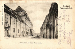 T2/T3 1902 Nagyszombat, Tyrnau, Trnava; Szeminárium és Simor János Utca. F. Richter Kiadása / Seminary, Street View (kis - Zonder Classificatie