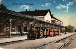 T2/T3 1918 Párkánynána, Párkány-Nána, Parkan, Stúrovo; Pályaudvar, Vasútállomás, Vonat, Gőzmozdony / Railway Station, Lo - Unclassified