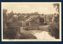 Signeulx ( Musson). Pont Sur La Vire Et Café Du Cycle. Eglise Notre-Dame. ( Combats Du 22 Août 1914) - Musson