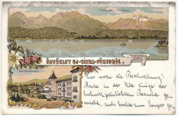 T2/T3 1898 (Vorläufer) Újtátrafüred, Neu-Schmecks, Novy Smokovec (Magas-Tátra, Vysoké Tatry); Csorbai-tó / Strbské Pleso - Ohne Zuordnung