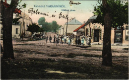 T2 1914 Varannó, Vranov Nad Toplou; Rákóczi Utca, Központi Szálloda, üzlet. Spira Ábrahám Kiadása / Street, Hotel, Shop - Non Classés