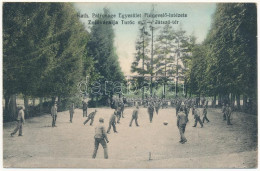 * T3 1917 Znióváralja, Klastor Pod Znievom (Turóc); Kath. Patronage Egyesület Fiúnevelő Intézete, Játszó Tér, Foci Meccs - Non Classés