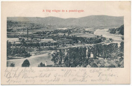 T2 1912 Zsolna, Sillein, Zilina; Vág Völgye és Posztógyár. Lövy Fülöp Kiadása / , Váh River Valley, Cloth Factory + "Ode - Ohne Zuordnung