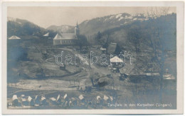 ** T1 Tarújfalu, Novoselytsya, Noua Sulita (Huszt, Khust); Katonai Tábor A Kárpátokban / WWI Military Camp In The Carpat - Unclassified