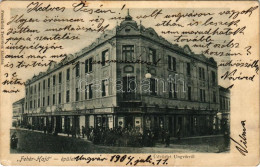 T2/T3 1904 Ungvár, Uzshorod, Uzhorod; Fehér Hajó épület, Feuerlicht Testvérek, Jakubek Mihály, Krausz Izrael és Gottlieb - Sin Clasificación