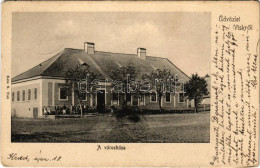 T2/T3 1905 Visk, Vyshkovo (Máramaros); Városház. Katz H. Kiadása / Town Hall (EK) - Non Classés