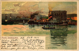 T2 1902 Fiume, Rijeka; Seebehörde / Maritime Administration. Kuenstlerpostkarte No. 1134. Von Ottmar Zieher Litho S: Rao - Ohne Zuordnung