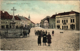 T2/T3 1909 Szávaszentdemeter, Mitrovice, Mitrovitz An Der Save, Sremska Mitrovica; Fő Tér. Jovan Mihajlovits Kiadása / M - Ohne Zuordnung