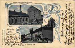 T2/T3 1906 Topolya, Bácstopolya, Bács-Topolya, Backa Topola; Begovits Mátyás Háza és üzlete, Sztreck Károly Hengergőzmal - Unclassified