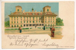 T3 1899 (Vorläufer) Kismarton, Eisenstadt; Schloss Eszterhazy / Kastély / Castle. Ludwig F. Kummert Art Nouveau, Litho ( - Ohne Zuordnung