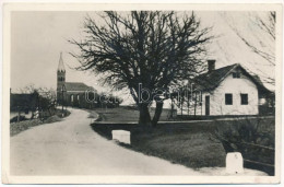 T2/T3 Nagytótlak, Lak, Lakszentmiklós, Selo; Utcakép A Templommal / Street View With Church (EK) - Ohne Zuordnung