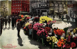 T2/T3 1915 San Francisco (California), Street Flower Vendors, Shops (EK) - Zonder Classificatie