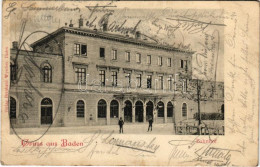 T2/T3 1901 Baden Bei Wien, Bahnhof / Railway Station (fl) - Zonder Classificatie