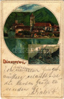 T2/T3 1900 Dürnstein, Die Ruine / Castle Ruins. Art Nouveau, Litho S: Rosenberger (fl) - Unclassified