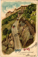 T3 1899 (Vorläufer) Graz, Zahnradbahn / Cogwheel Railway, Trains. Art Nouveau, Litho (EK) - Ohne Zuordnung