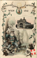 ** T1 1910 Wien, Vienna, Bécs; I. Internationale Jagd-Ausstellung, Rotunde. P. Ledermann 1910. / Első Nemzetközi Vadásza - Zonder Classificatie
