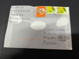 13-10-2023 (4 U 14) Letter Posted From Taiwan To Australia (1 Cover) - Brieven En Documenten