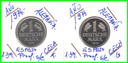 ALEMANIA - DEUTSCHLAND - GERMANY - SERIE COMPLETA DE 4 -MONEDAS DE 1.00 DM   AÑO 1983 - DE LAS CECAS.- F -.D -.G -.J.. - 1 Mark