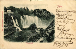 T2/T3 1899 (Vorläufer) Jajce, Wasserfall / Waterfall + "K.u.k. Milit. Post Jajce" (EK) - Ohne Zuordnung