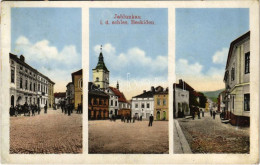 T2/T3 Jablunkov, Jablunkau (schles. Beskiden); Streets, Shop Of Franz Kuch., Ed. Feitzinger No. 1208. (EK) - Non Classés