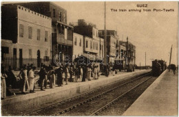 ** T2 Suez, Railway Station, Train Arriving From Port-Tewfik (Port Taufiq, Now Suez Port) - Sin Clasificación