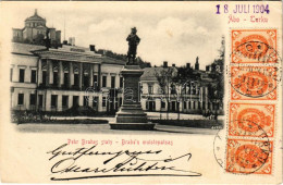 T2/T3 1904 Turku, Abo; Pehr Brahes Staty / Brahe'n Muistopatsas / Monument. TCV Card (EK) - Non Classés